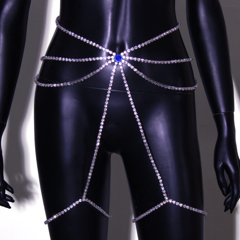 Sexy Crystal Leg Body Chain – Fashion Rhinestone Jewelry