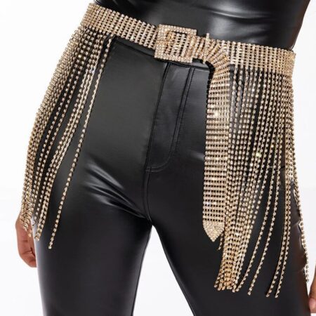 Sexy Rhinestone Tassel Waist Chain – Sparkling Body Jewelry
